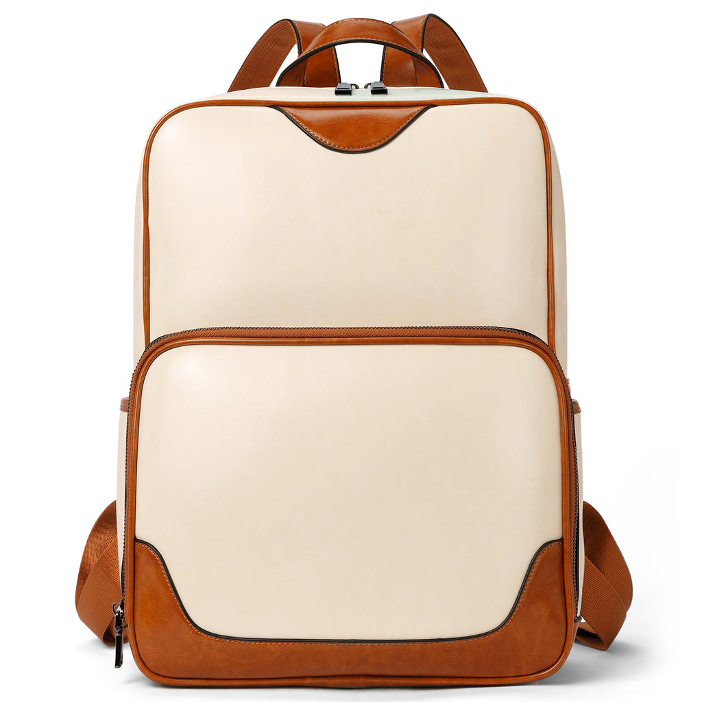 BROMEN Laptop Backpack 15.6 inch Diaper Bag Backpack for Women Waterproof Travel College Daypack Bag Brown