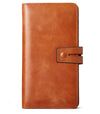 Womens Leather Wallets 2-Reddish Brown-oil wax