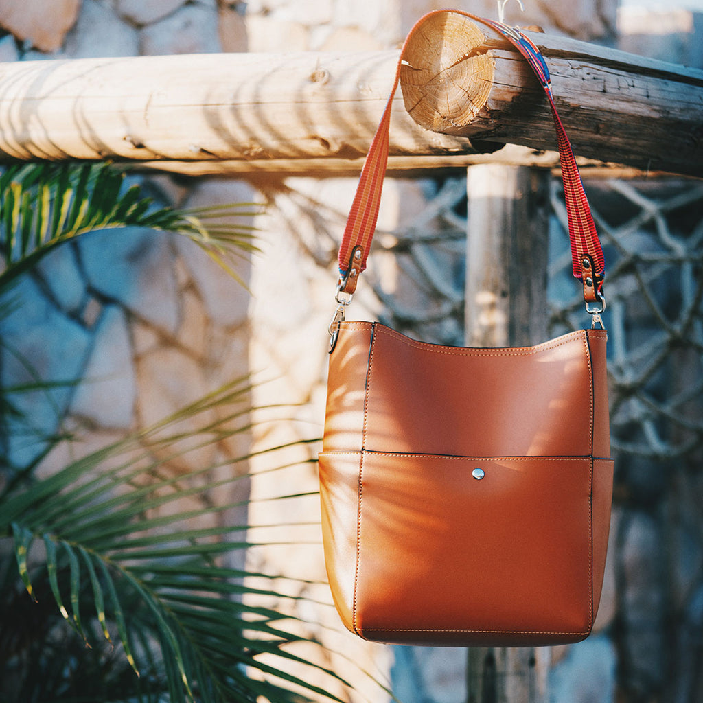 Women Handbag Designer Vegan Leather Hobo Handbags Shoulder Bucket Crossbody  Purse, Color - brown