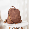 BROMEN Backpack Purse for Women Leather Travel Backpack Fashion College Shoulder Handbag, Color - Brown