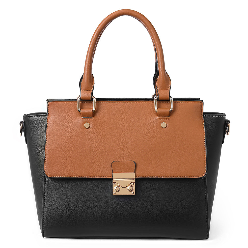 Handbags for Women Vegan Faux Leather op Handle Medium Satchel