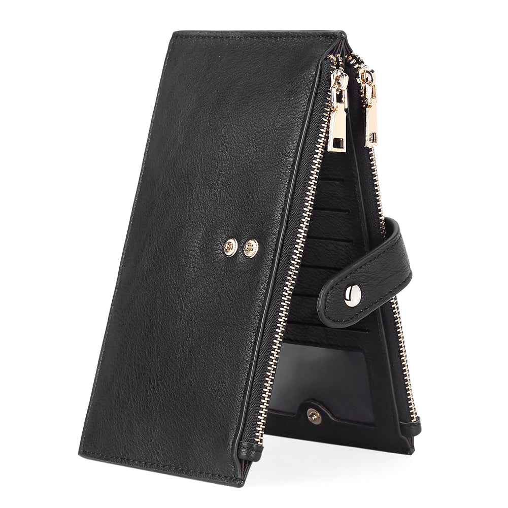 Women's Wallet Leather Bifold RFID Multi Credit Card Holder