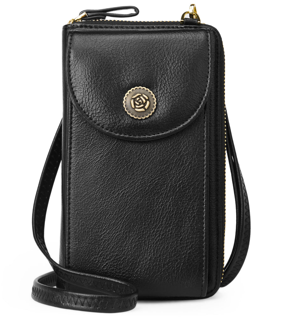 6x8 Black Small Heavy Leather Purse with Concealed Pocket #P70180GK - Jamin  Leather®