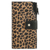 Leopard Leather Wallets Large Clutch Card Holders
