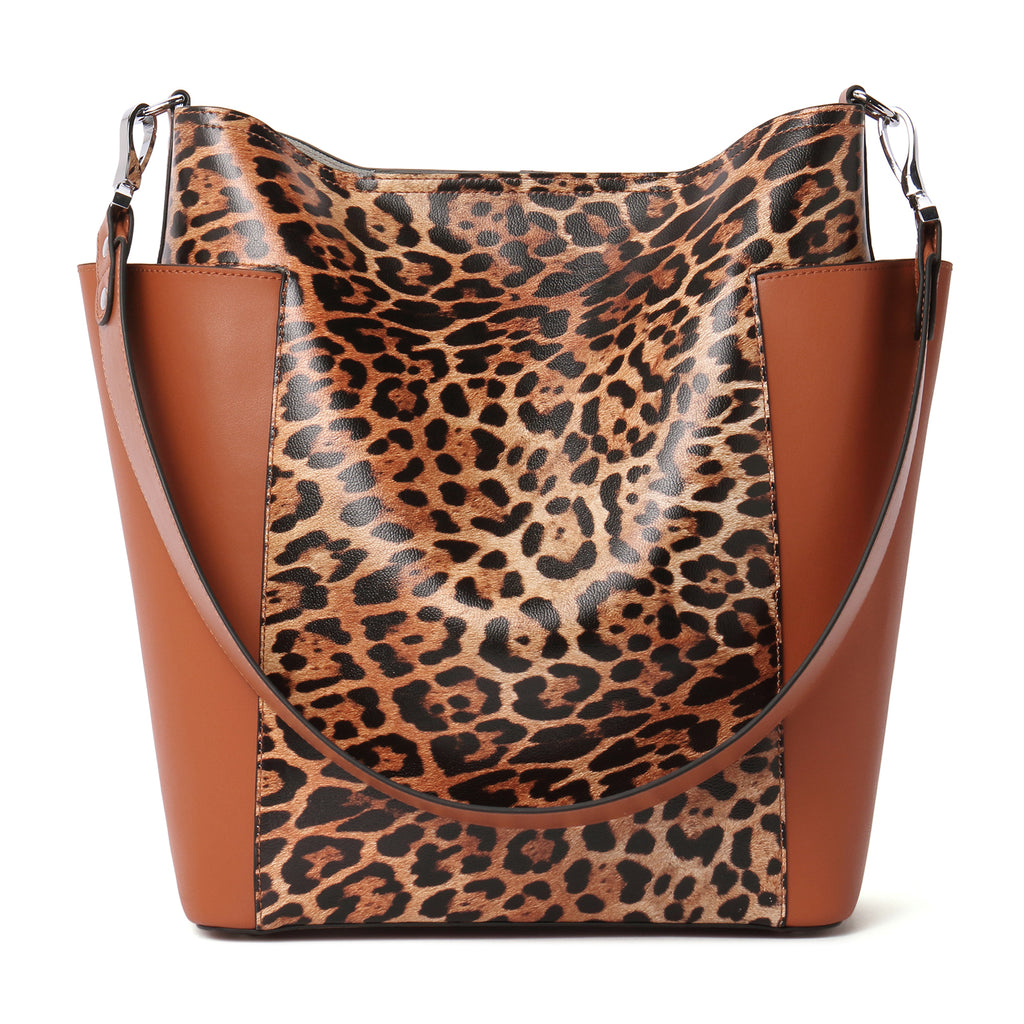Genuine Leather Bucket Handbag Designer Hobo Shoulder Bags