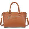 Women Satchel Handbags Genuine Leather Designer Tote Purses Brown