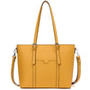 BROMEN Women Briefcase 15.6 inch Laptop Tote Bag Vintage Leather Handbags Shoulder Work Purses