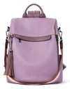 BROMEN Backpack Purse for Women Leather Anti-theft Travel Backpack Fashion Shoulder Bag