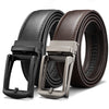Genuine Leather Belts 2 Packs Waist 42-48 Adjustable