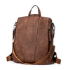 BROMEN Women Backpack Purse Leather Fashion Backpack Travel College Daypack Bag, Color - vintage Brown