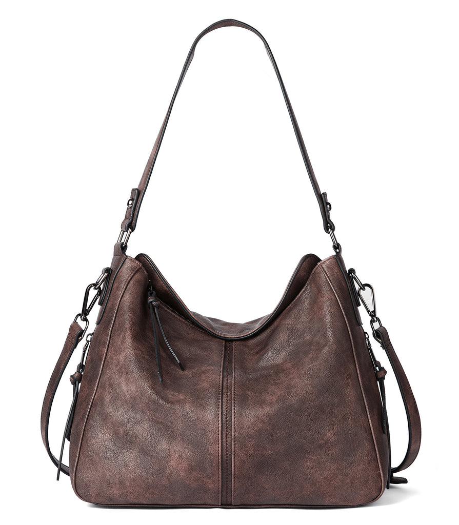BROMEN Women Handbag Designer Vegan Leather Hobo Handbags Shoulder Bucket  Crossbody Purse Black : Clothing, Shoes & Jewelry 