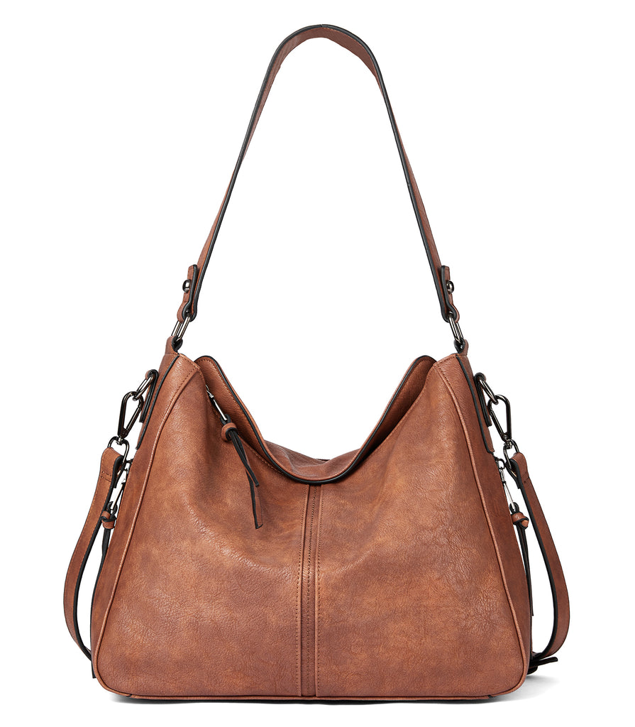 Slouchy Hobo Bag Handmade With Metallic Leather, Large Shoulder Bag in  Bronze Color, Dark Gold Handbag Tote Purse - Etsy