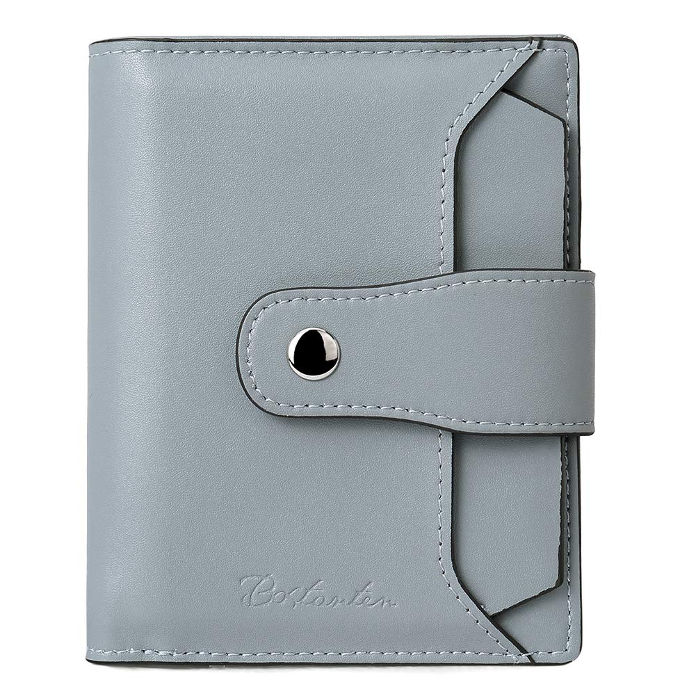 Women Leather Wallet RFID Blocking Small Bifold Zipper Pocket Wallet Card Case Purse with ID Window