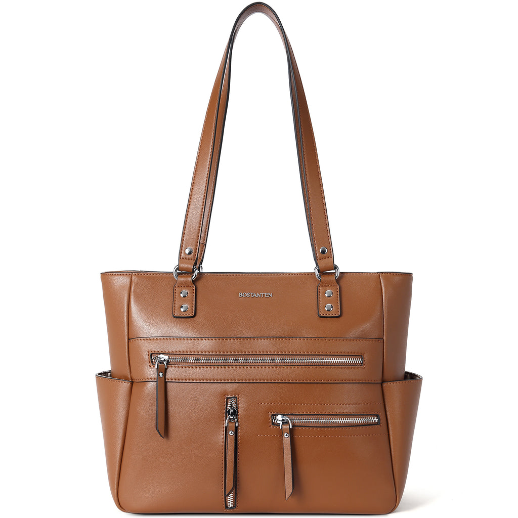 Women Briefcase Designer Leather Purses Tote Handbags 15.6 inch Large Shoulder Bags