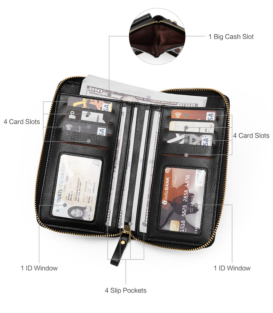 GLB Crossbody Bags for Women Mobile Purse Cell Phone Pouch with Adjustable  Wide Strap Holder Pocket