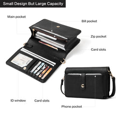 BROMEN Crossbody Bags for Women Small Cell Phone Shoulder Bag Wristlet  Wallet Clutch Purse