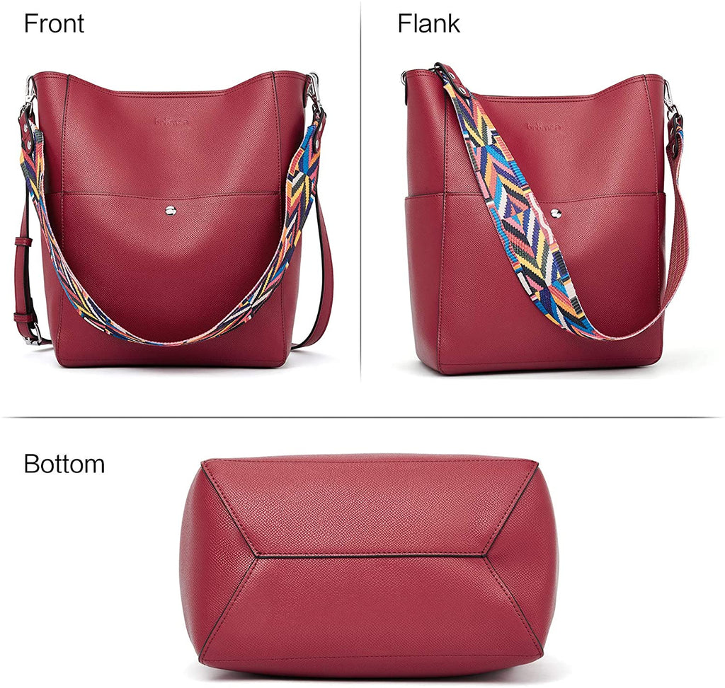 GetUSCart- Women Designer Vegan Leather Handbags Fashion Satchel Bags  Shoulder Purses Top Handle Work Bags