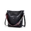 Women Handbag Designer Vegan Leather Hobo Handbags Shoulder Bucket Crossbody Purse, Color - black