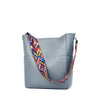 BROMEN Women Handbag Designer Vegan Leather Hobo Handbags Shoulder Bucket Crossbody Purse, Color - blue