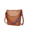 Women Handbag Designer Vegan Leather Hobo Handbags Shoulder Bucket Crossbody Purse, Color - brown