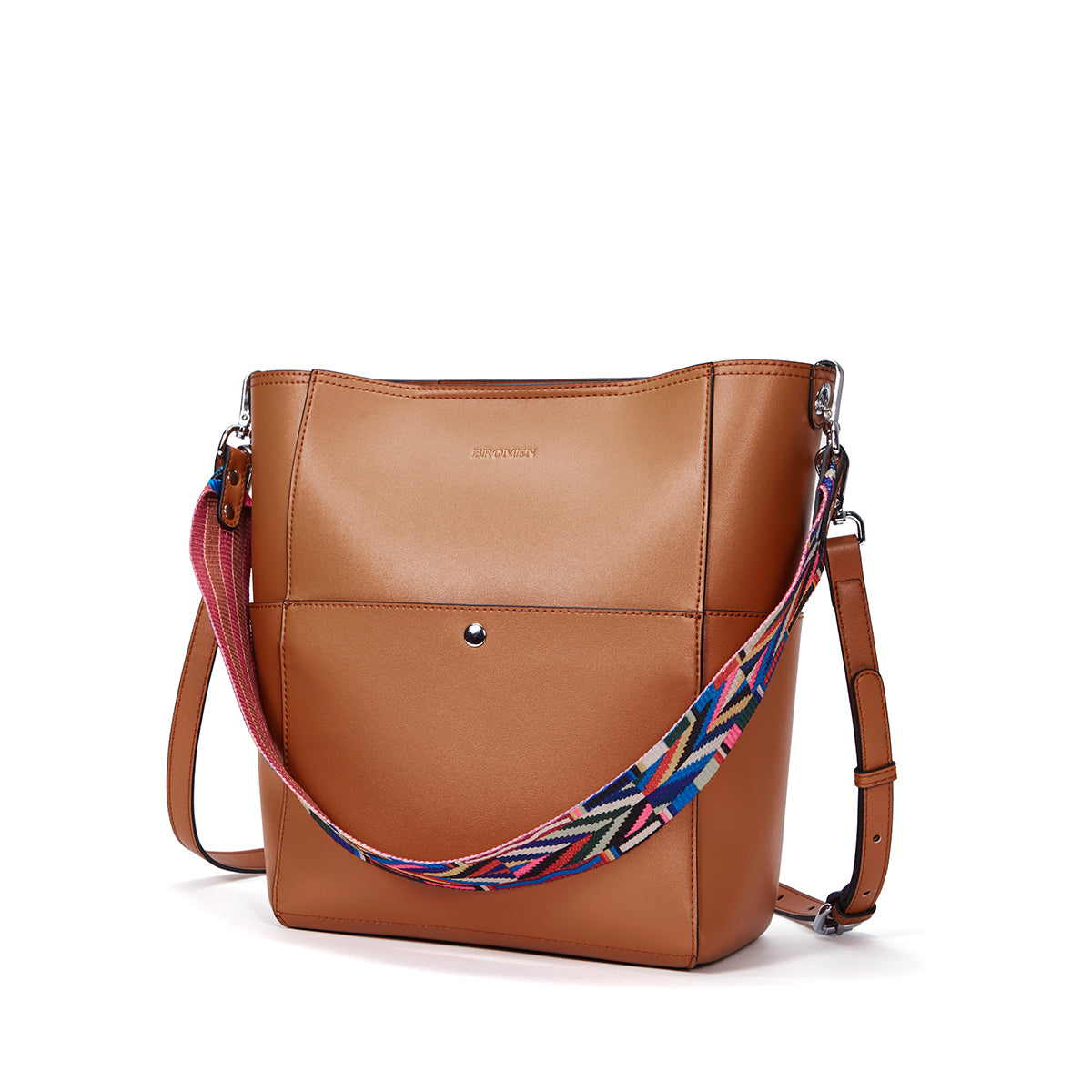 Designer Brightly Colored LEATHER Handbag Purse Cross Design RB5800