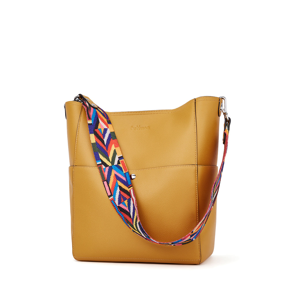 Vintage-Style BANANA REPUBLIC Brown Leather Shoulder Bag for Ladies | Olio