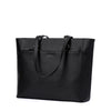 Bromen Women Tote Purse Leather Purses and Hangbags Work Shoulder Bag Fit 15.6 inch, Color - black