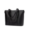 BROMEN Women Briefcase 15.6 inch Laptop Tote Bag Vintage Leather Handbags Shoulder Work Purses, Color - black