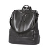 BROMEN Women Backpack Purse Leather Anti-theft Travel Backpack Fashion Shoulder Handbag, Color - oil Wax Grey