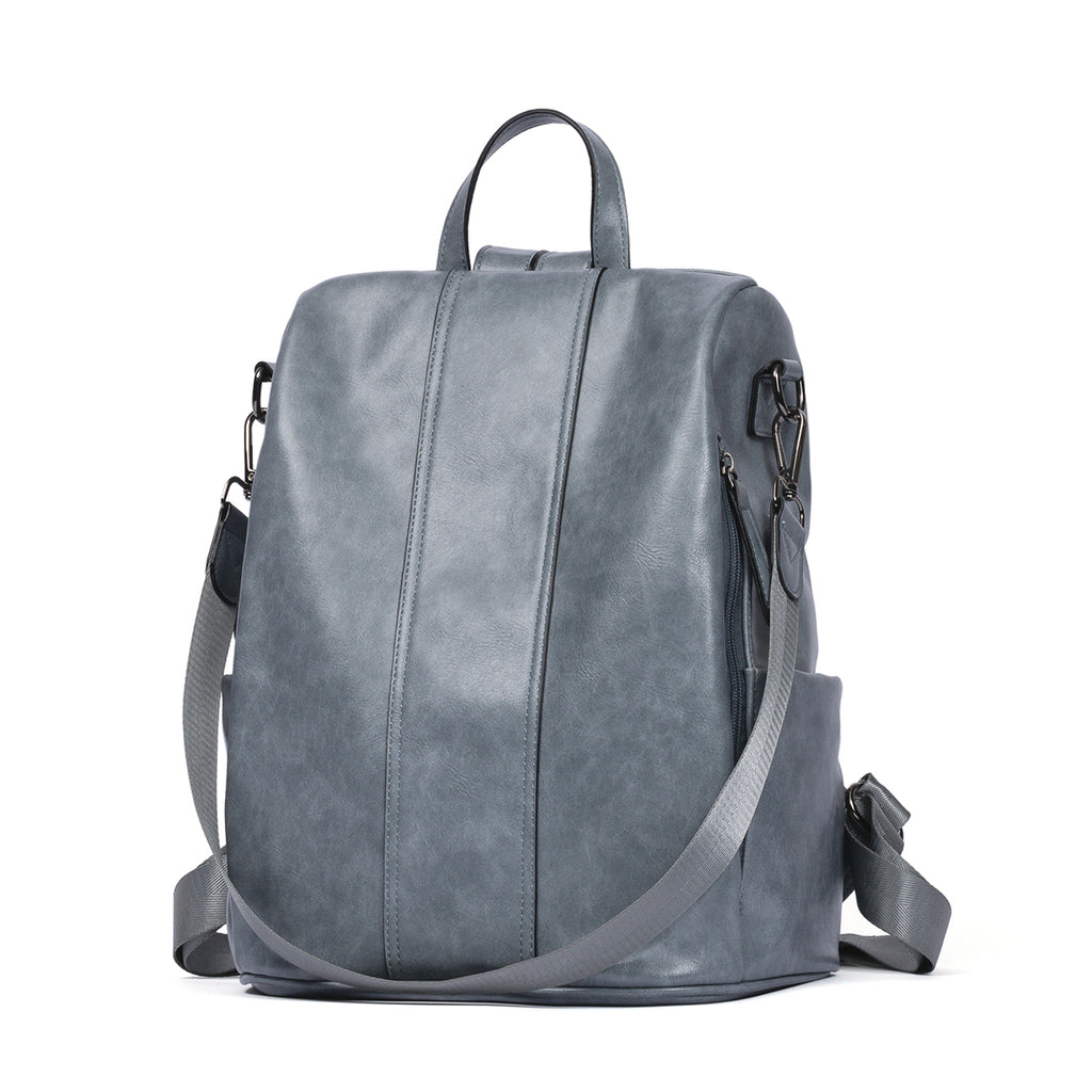 BROMEN Women Backpack Purse Leather Fashion Backpack Travel College Daypack Bag, Color - blue