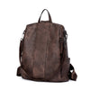 BROMEN Women Backpack Purse Leather Fashion Backpack Travel College Daypack Bag, Color - vintage Coffee