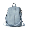 BROMEN Women Backpack Purse Leather Fashion Backpack Travel College Daypack Bag, Color - vintage Blue